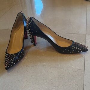 Christian Louboutin Black Studded Heels